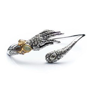 Crystal Pave Hand Motif Bracelet